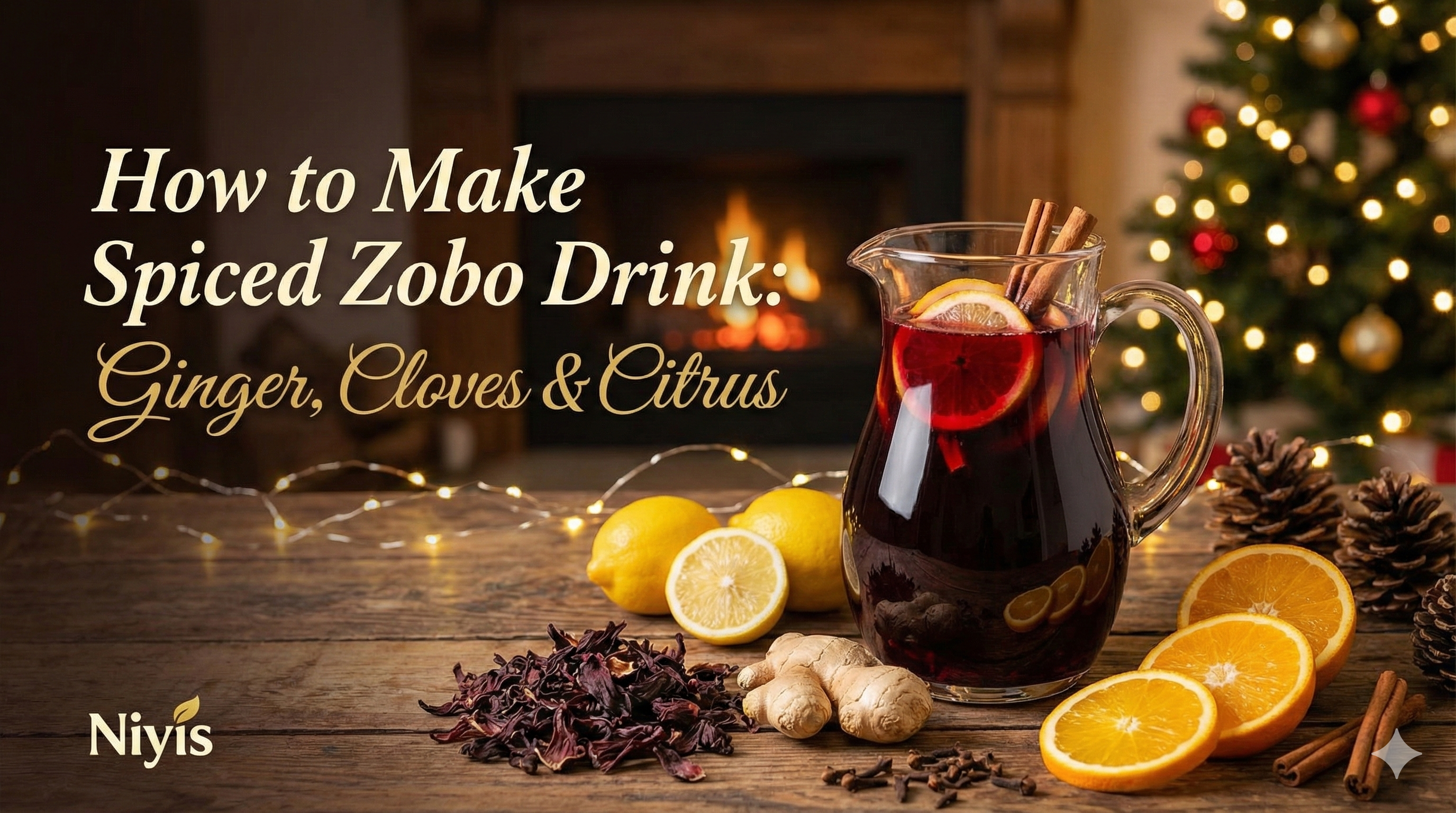 How to Make Zobo Drink for Christmas Spiced Drink with Ginger, Cloves & Citrus
