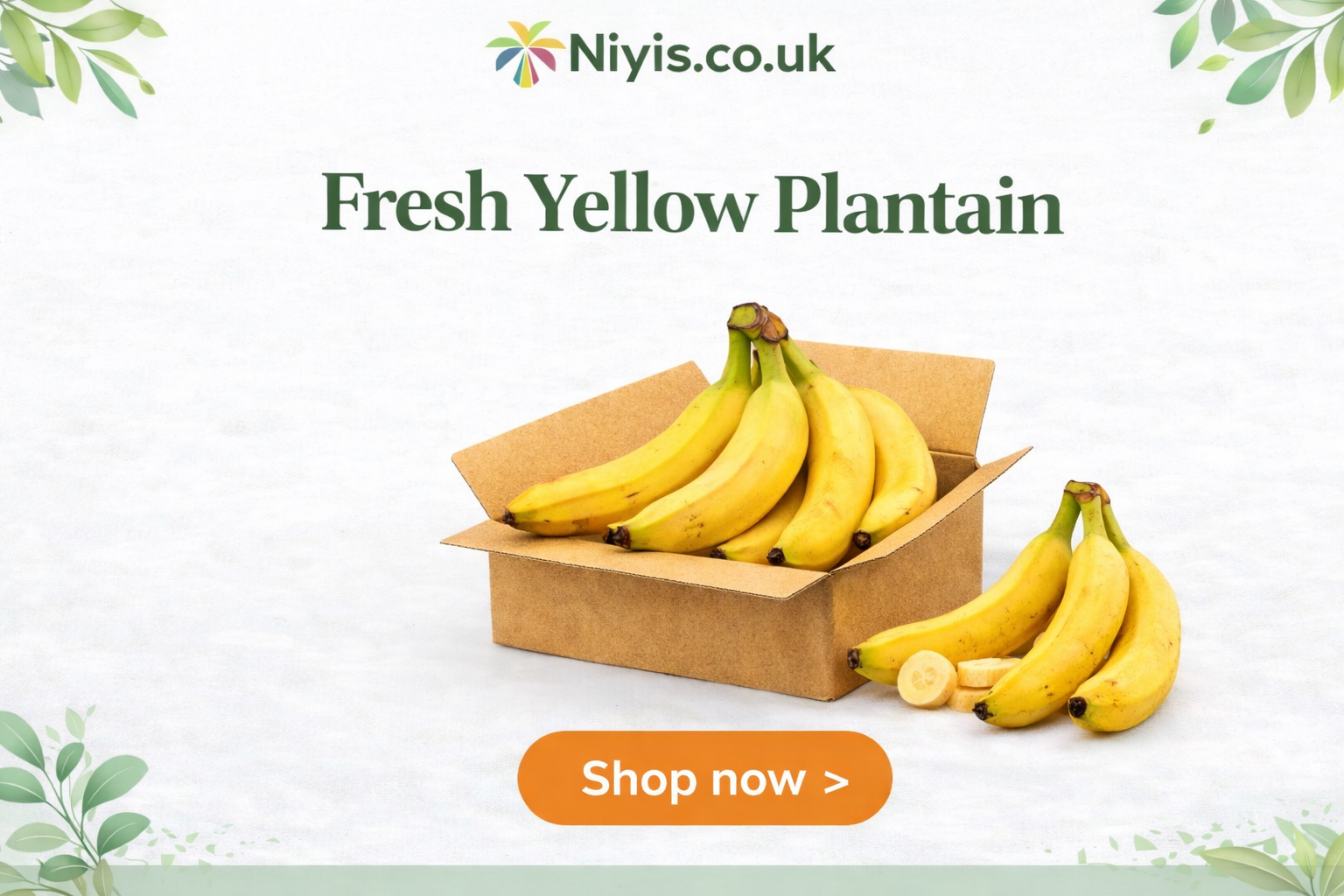 Learn how to cook fresh plantain at Niyis - Buy your now