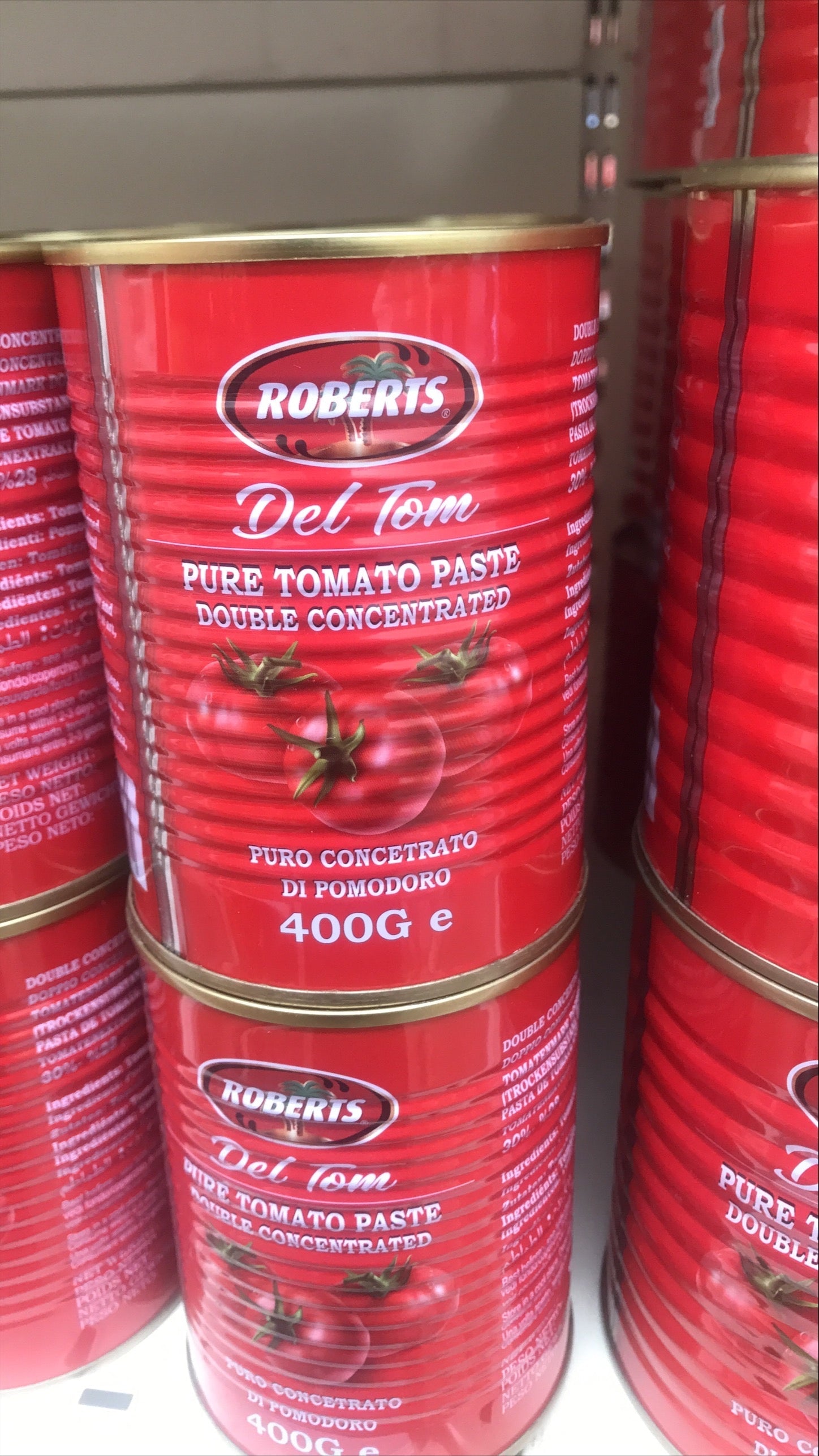 Del Tom Pure Tin Tomato Paste