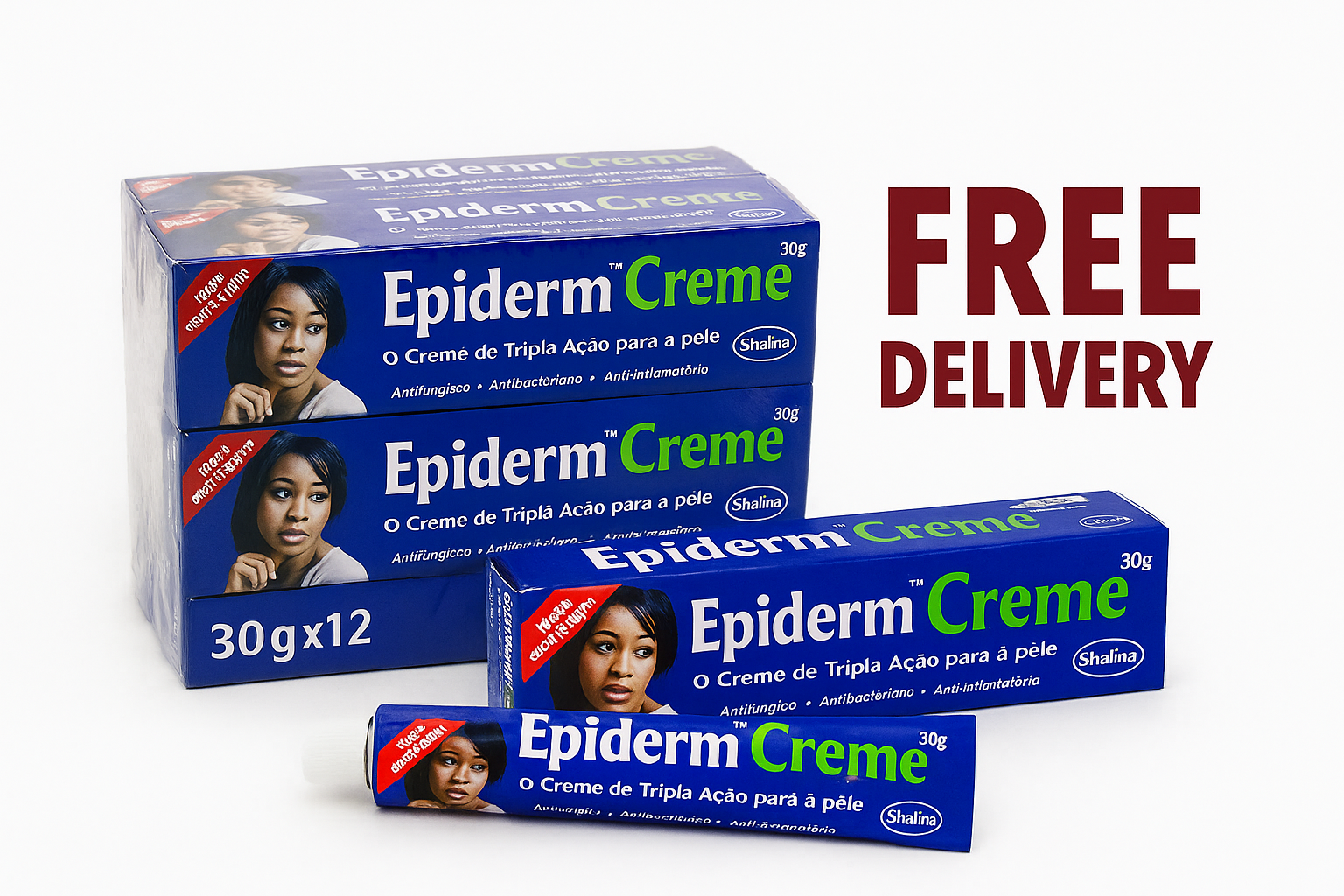 Epiderm Antiseptic Cream (30g x 12 Pack) – Trusted Skin Solution | Free UK Delivery