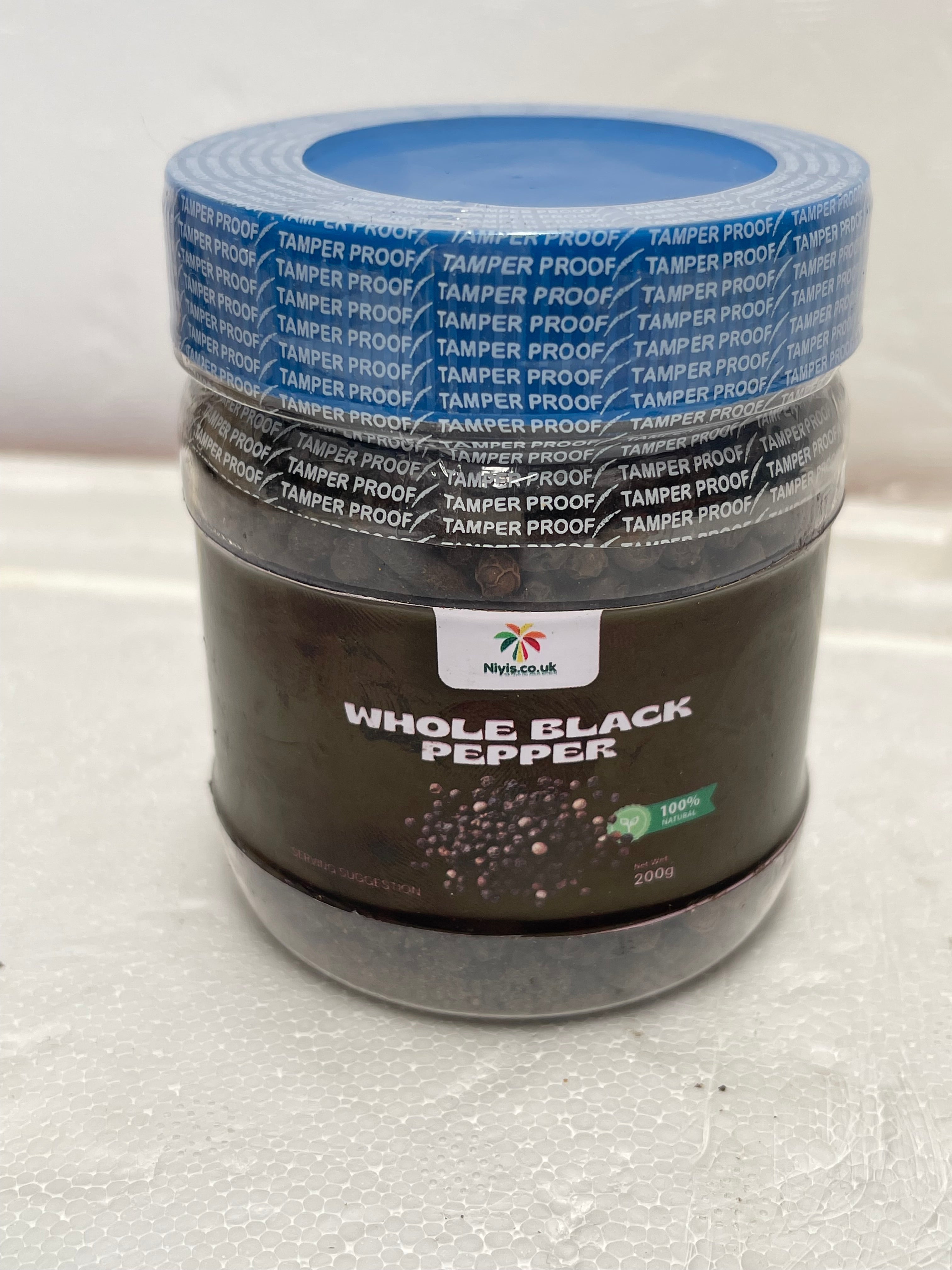 Niyis Whole Black Pepper 200g