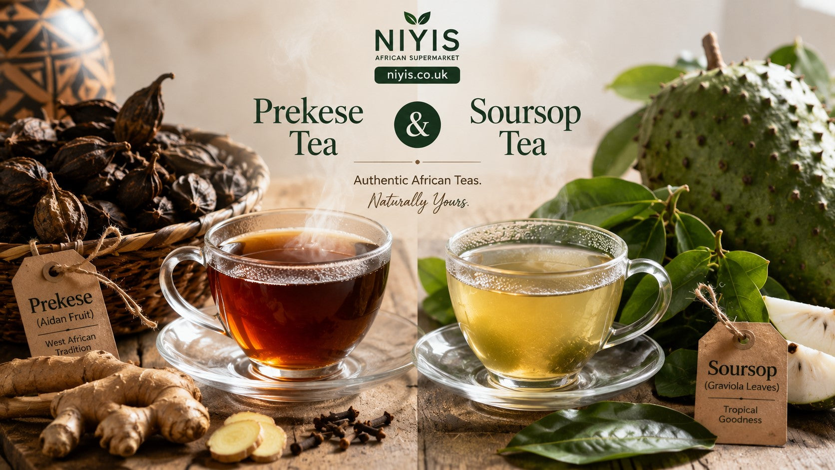 Prekese Tea vs. Soursop Tea: Benefits, Taste & How to Choose in the UK (2026)