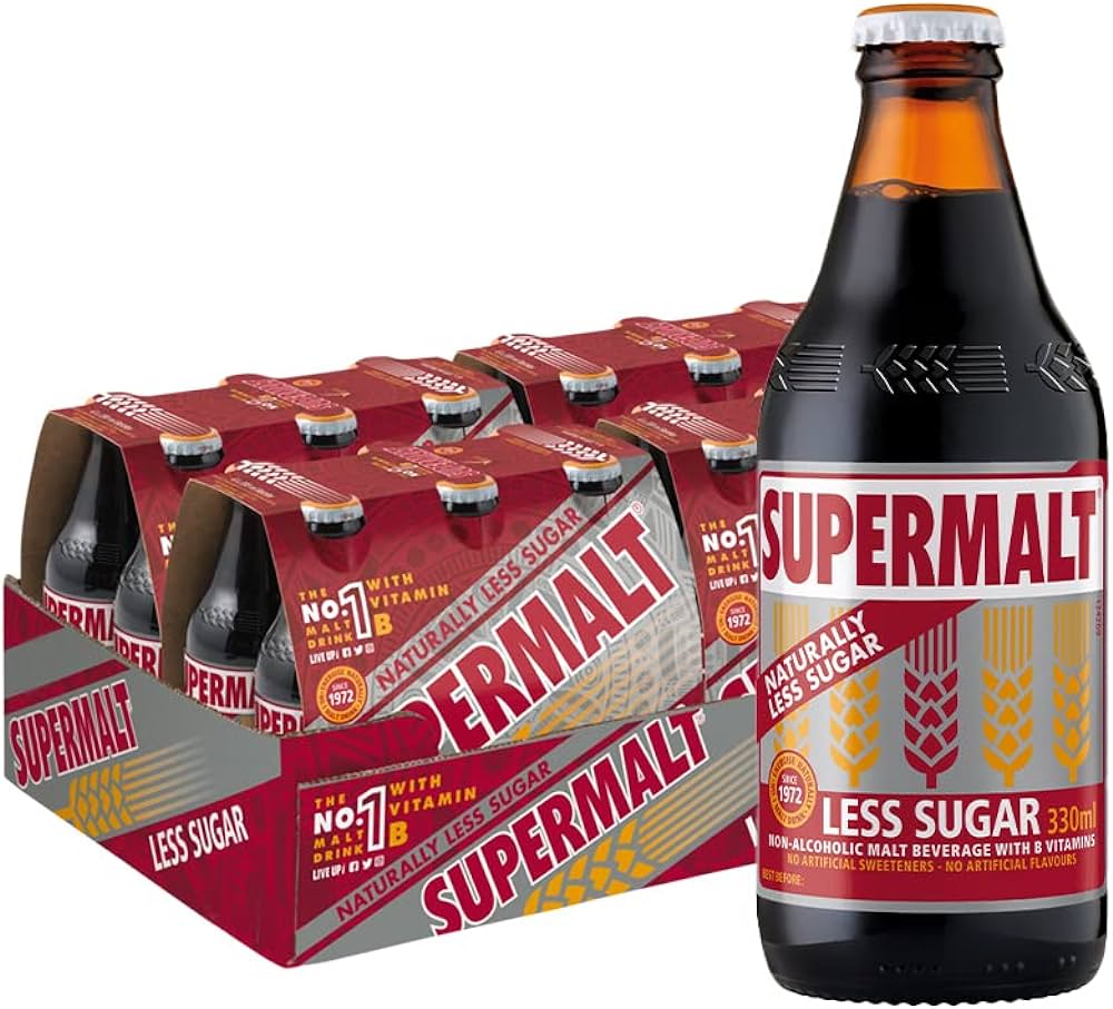 Supermalt Bottle Less Sugar 330ml