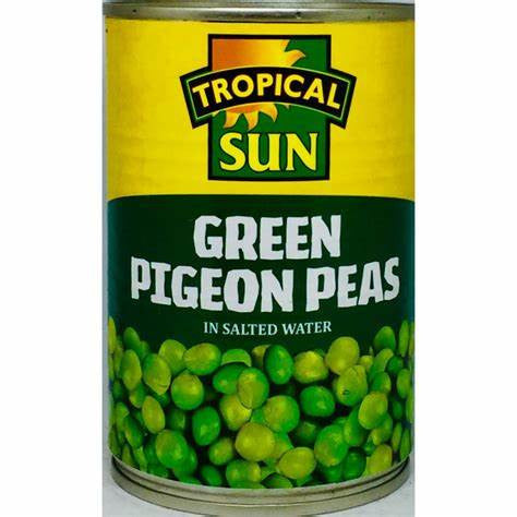 Tropical Sun Green Pigeon Peas Can 425g