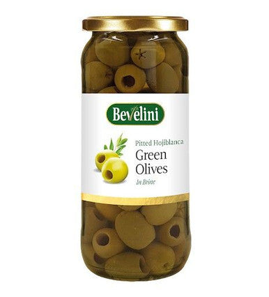 Bevelini Pitted Green Olives 340g