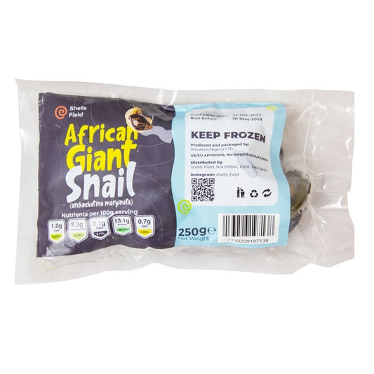 Frozen Giant Snail (3-4 in bag)