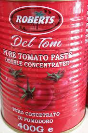 Roberts Del Tom Pure Tin Tomato Paste