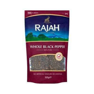 Rajah Whole Black Pepper 100g