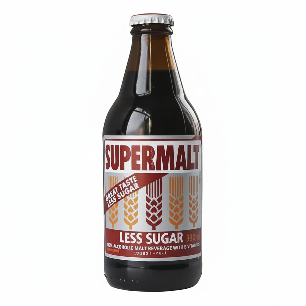 Supermalt Less Sugar Tray (330ml x 24)